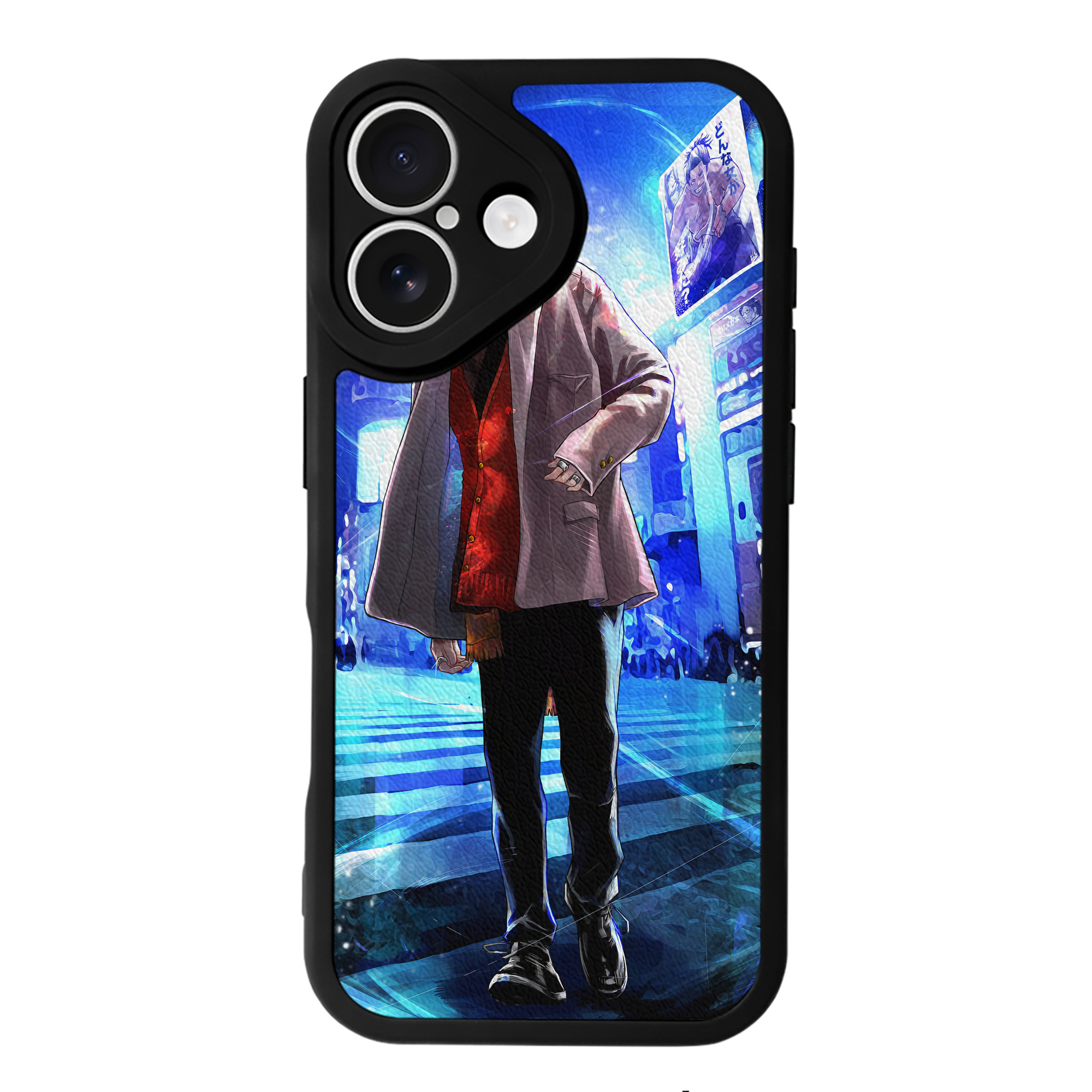 （画像用） 呪術廻戦 Jujutsu Kaisen 【iPhone 16シリーズ対応】シリコンスマホケース（レザー調） 材質：シリコン